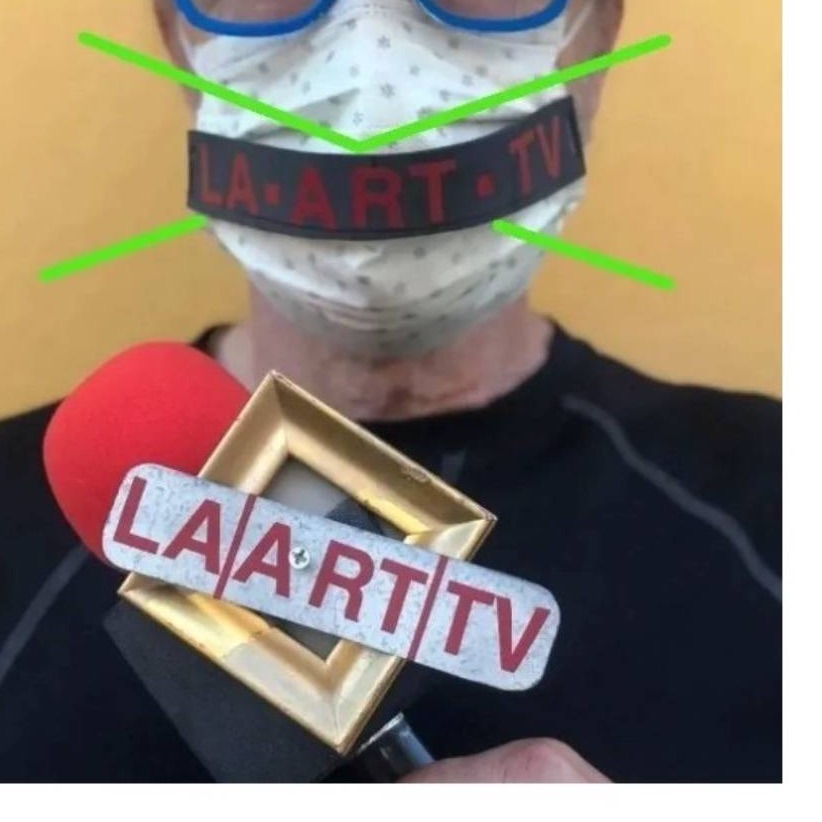 LA ART TV mask graphic
