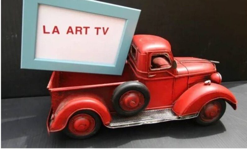 LA ART TV red truck sign