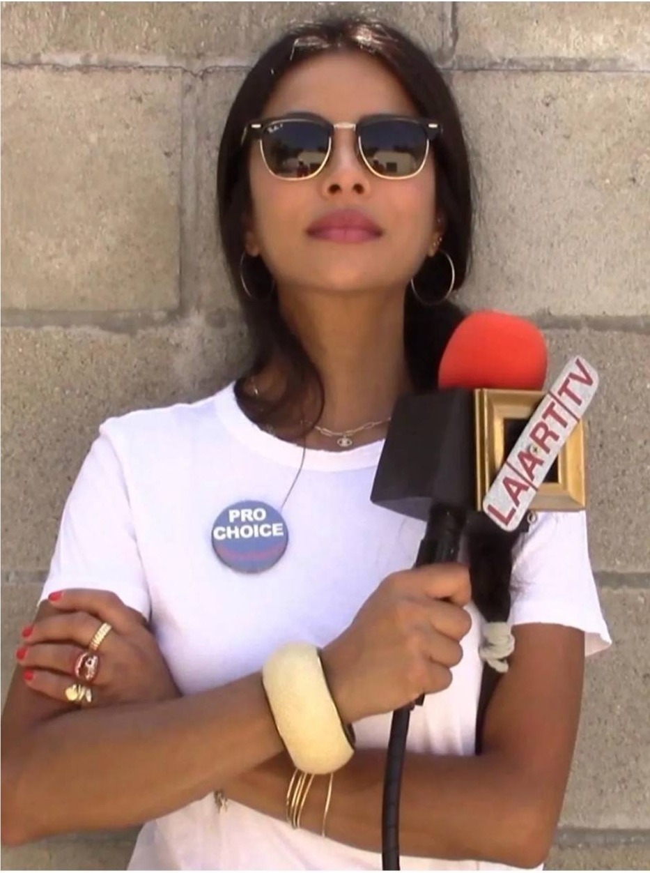 Pro-Choice Ray-Ban sunglasses interview photo