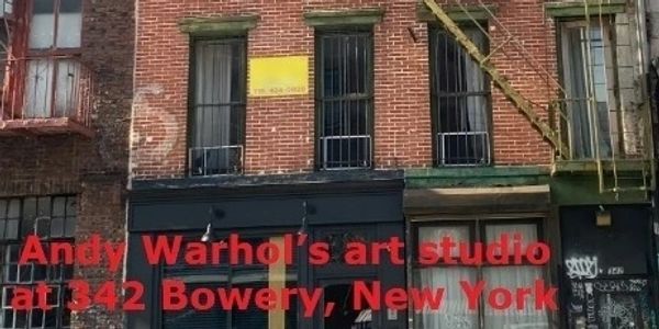 Andy Warhol's art studio at 342 Bowery, New York